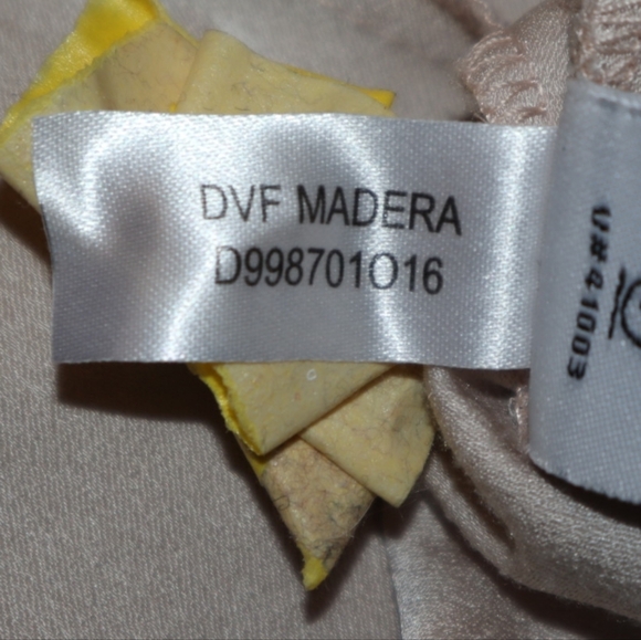 Diane von Furstenberg (DVF) Madera Dunic oversized mini dress in a neutral Sz S - Picture 9 of 10